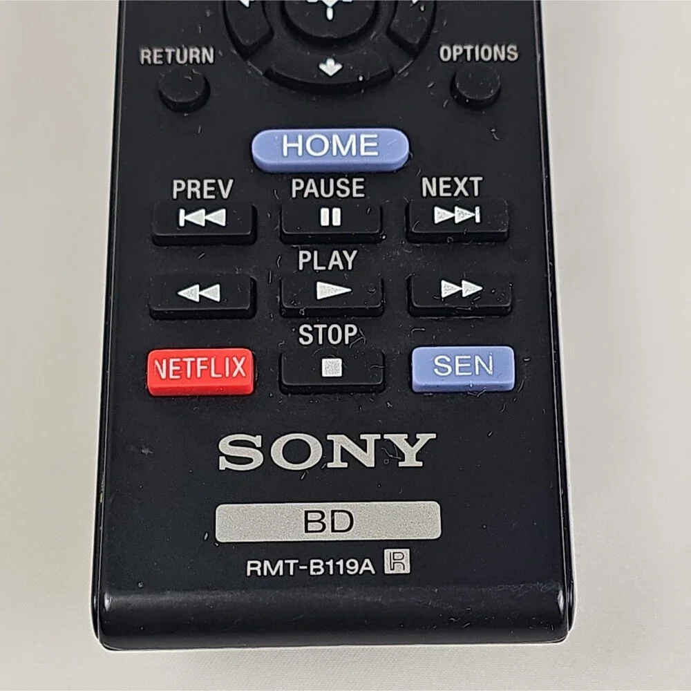 Sony RMT-B119A Blu-ray DVD Player Remote Control Netflix